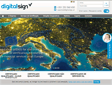 Tablet Screenshot of digitalsign.pt